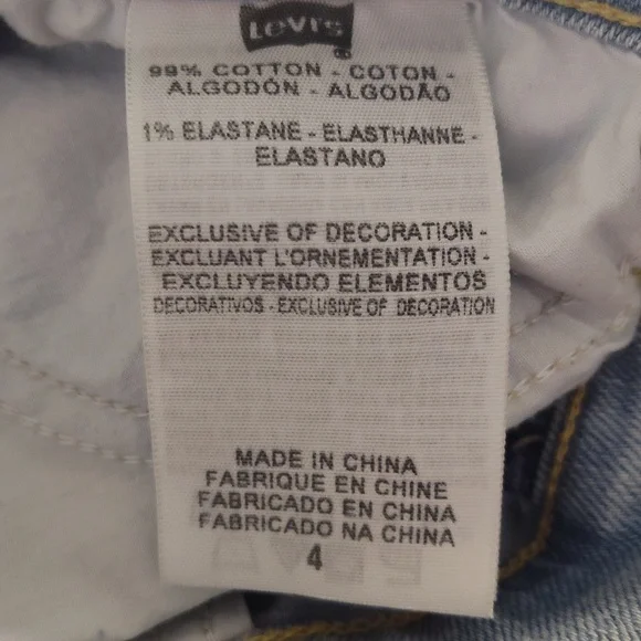 Levi's 515 Capri Women's Size 4 Denim Blue Jean Capris - Picture 8 of 8